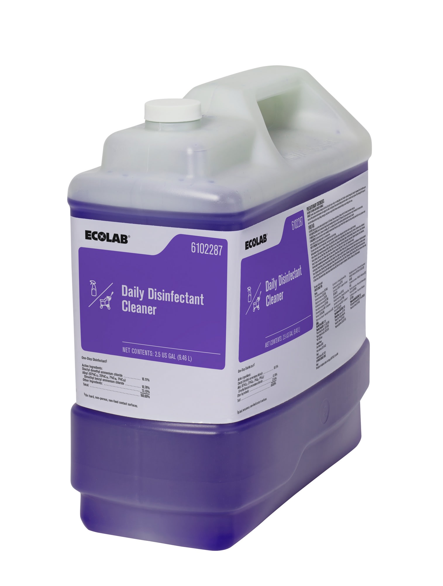 GuestSupply US | Ecolab® Daily Disinfectant Cleaner, 2.5 Gallon